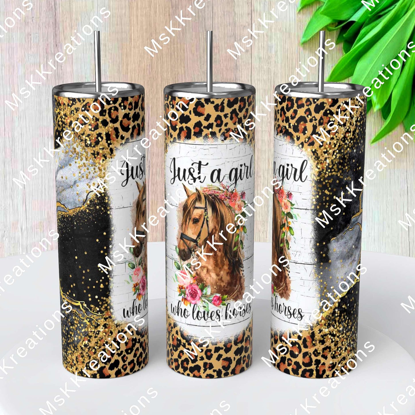 TO BE MADE - 20 Ounce Skinny Glow in the Dark - Just a Girl Who Loves Horses