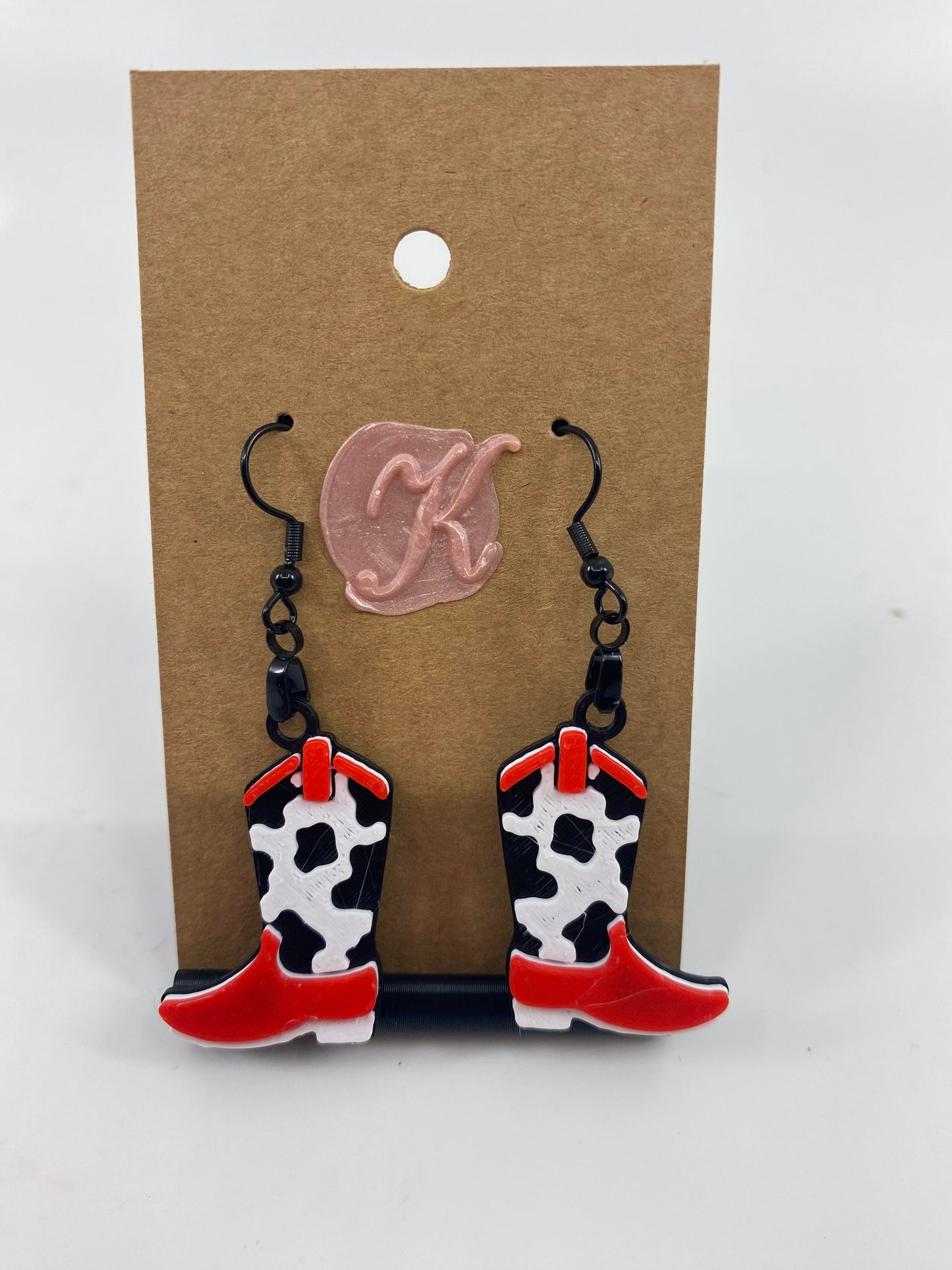 3D Printed Jewelry - Cow Girl Boots