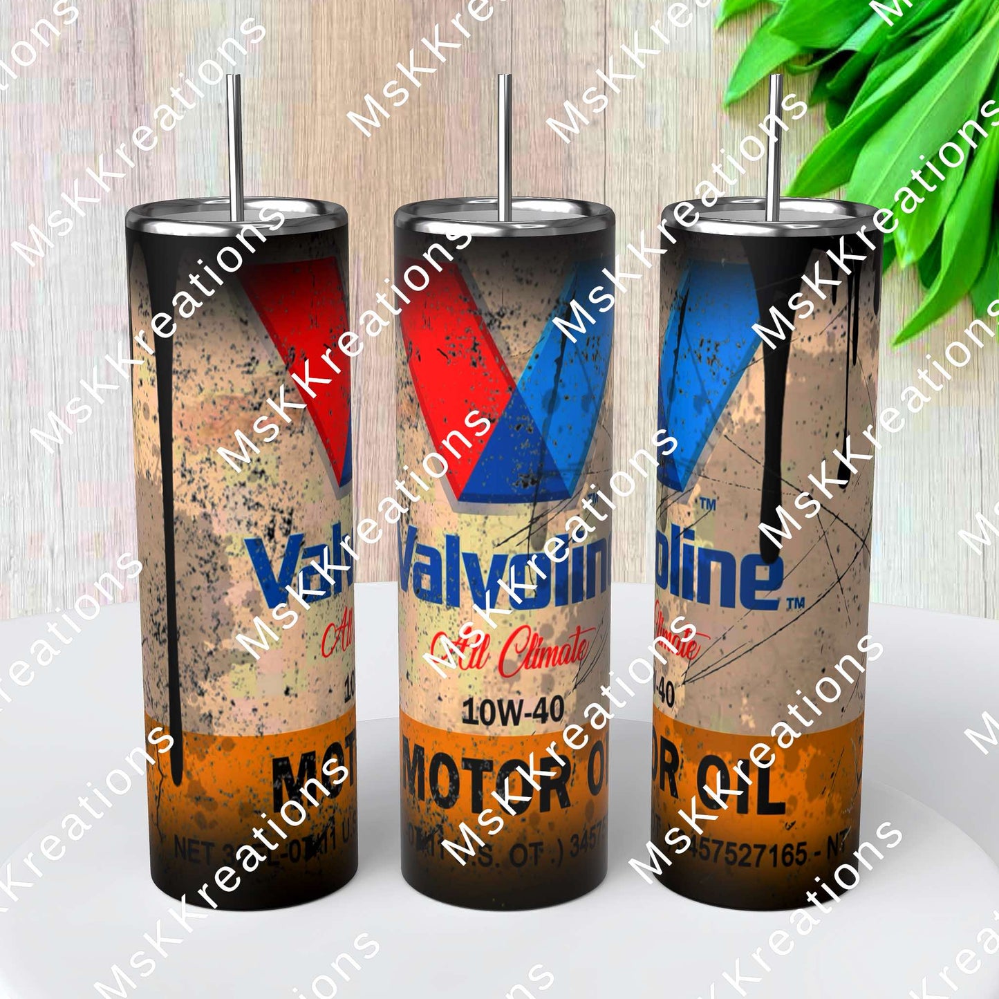 TO BE MADE - 20 Ounce Skinny Glow in the Dark - Valvoline_Oil