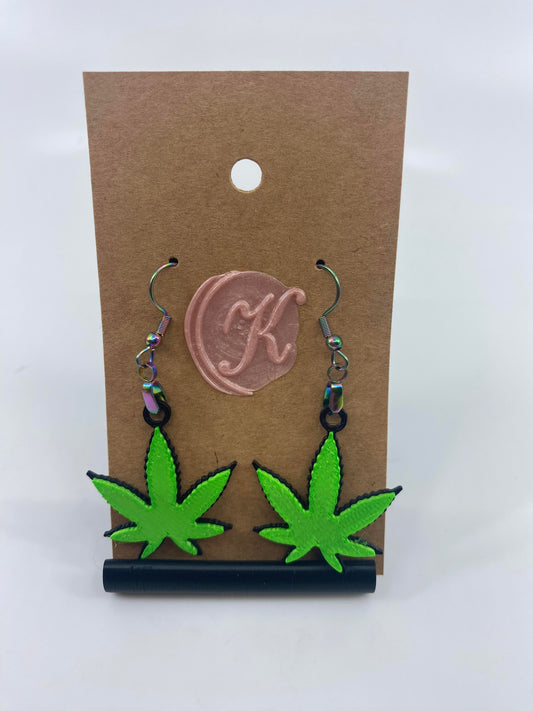 3D Printed Jewelry - Marjuana