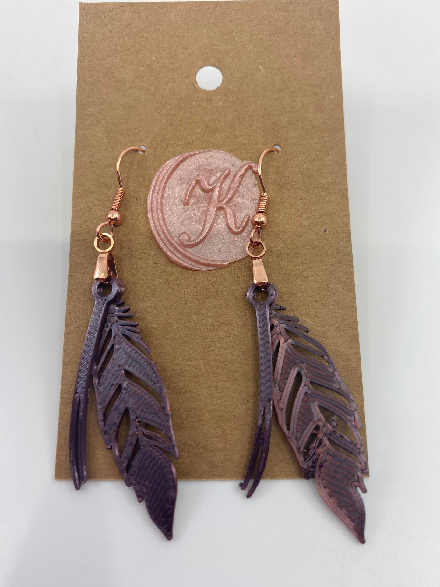 3D Printed Jewelry - Purple Feathers