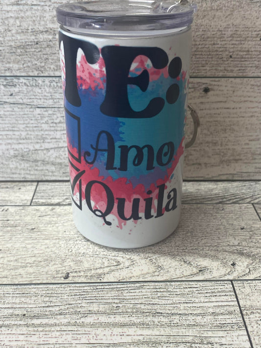 3 Ounce Skinny Shot Glass - TE: Amo or TE: Quila