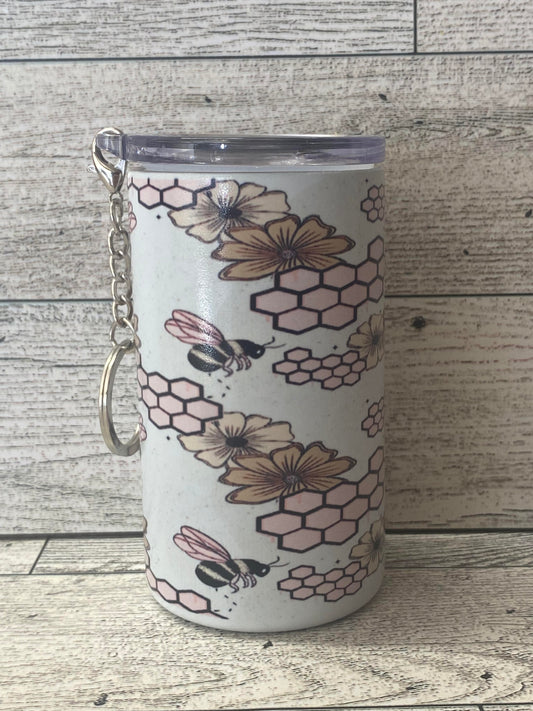 3 Ounce Skinny Shot Glass - Bees & Flowers