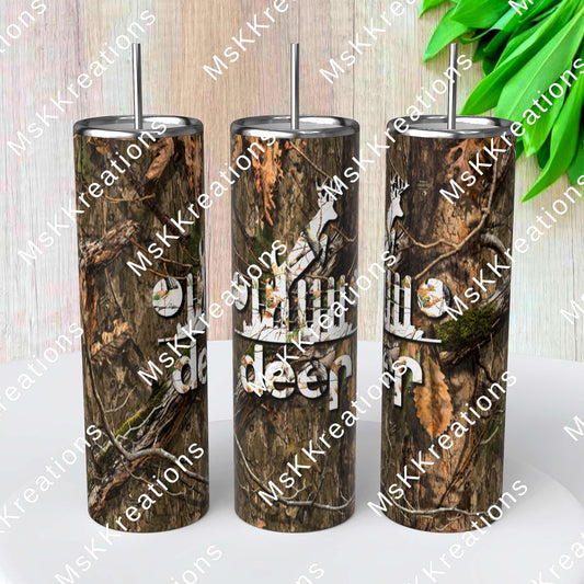 TO BE MADE - 20 Ounce Skinny Glow in the Dark - Camo Jeep