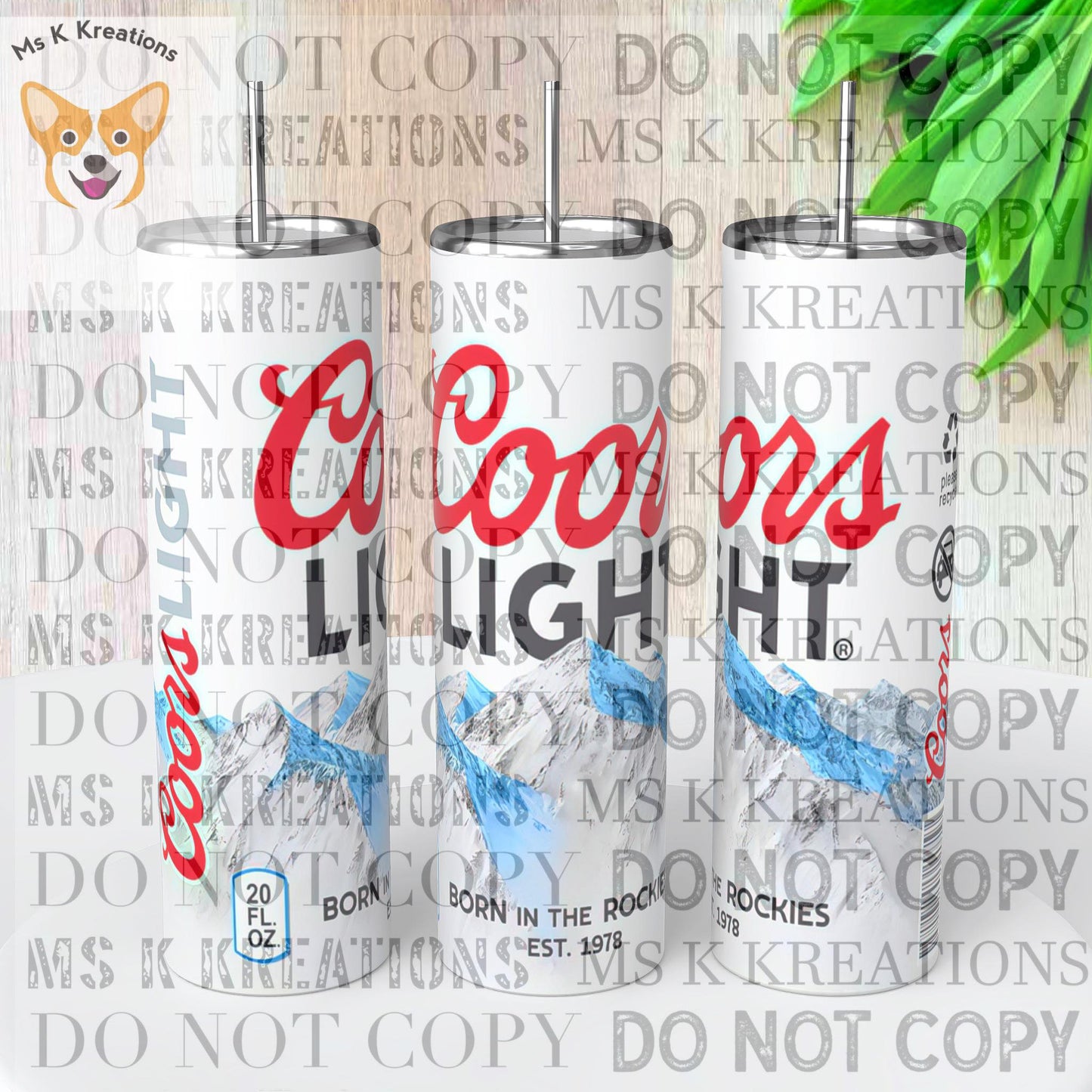 TO BE MADE - 20 Ounce Skinny Glow in the Dark - Coors