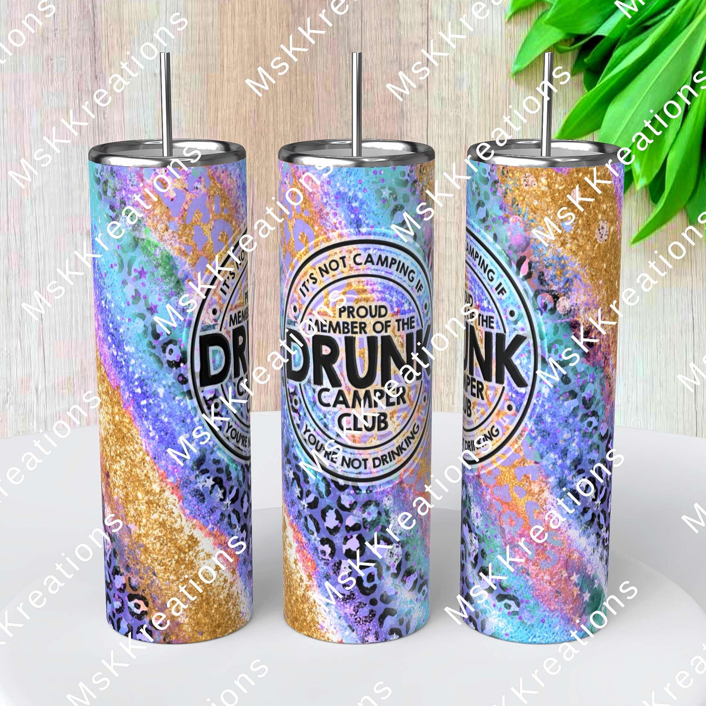 TO BE MADE - 20 Ounce Skinny Glow in the Dark - Drunk Camper Club