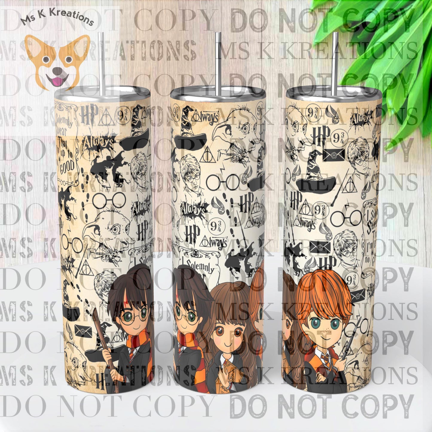 TO BE MADE - 20 Ounce Skinny Glow in the Dark - Harry Potter