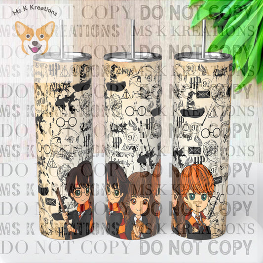 TO BE MADE - 20 Ounce Skinny Glow in the Dark - Harry Potter