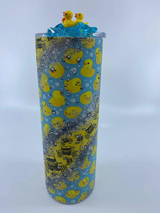 READY TO SHIP - 20 Ounce Skinny Glow in the Dark - Duck Duck Jeep