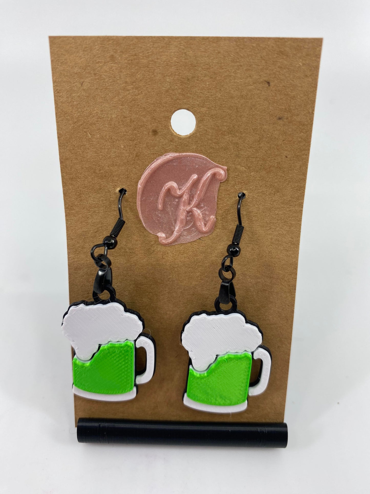 3D Printed Jewelry - St Patricks Day Green Beer Mug
