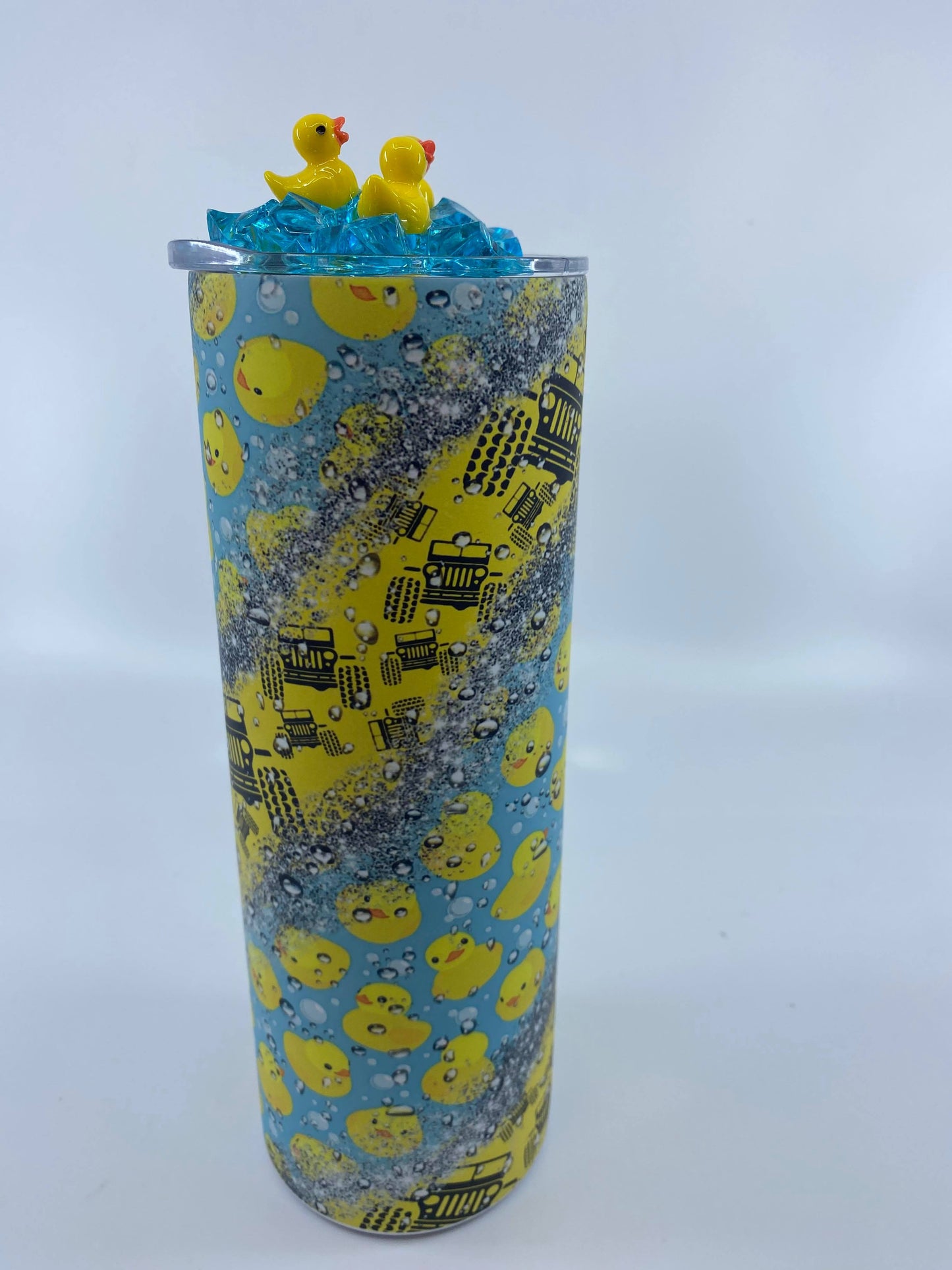 READY TO SHIP - 20 Ounce Skinny Glow in the Dark - Duck Duck Jeep