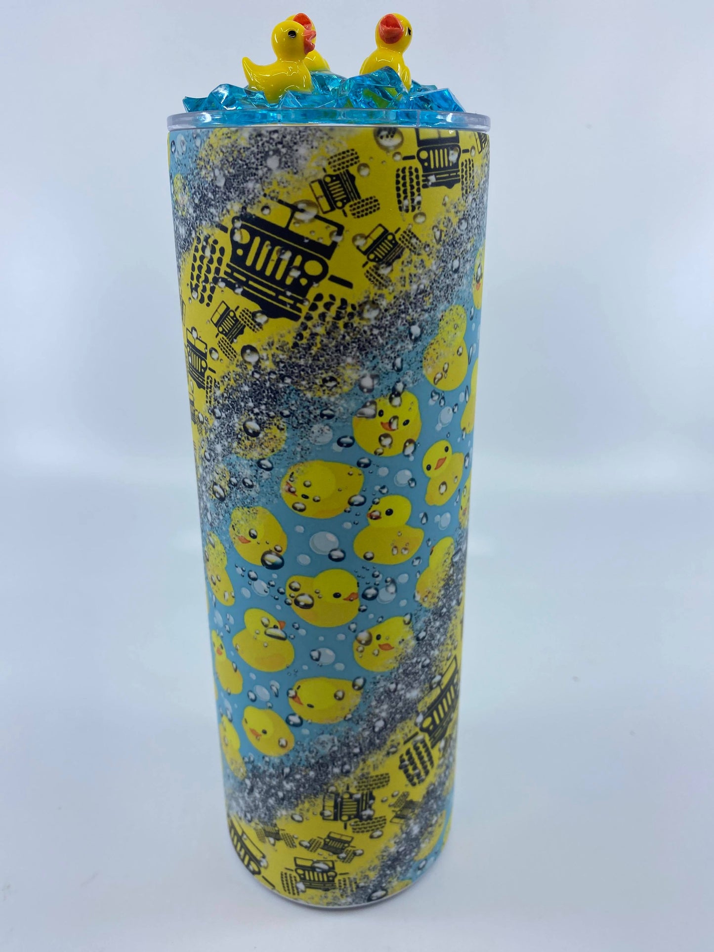 READY TO SHIP - 20 Ounce Skinny Glow in the Dark - Duck Duck Jeep